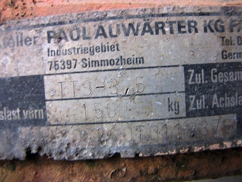 Plant trailer for transportation of heavy machinery TTS-3,5 mit Auffahrrampe TTS-3,5 mit Auffahrrampe: picture 10