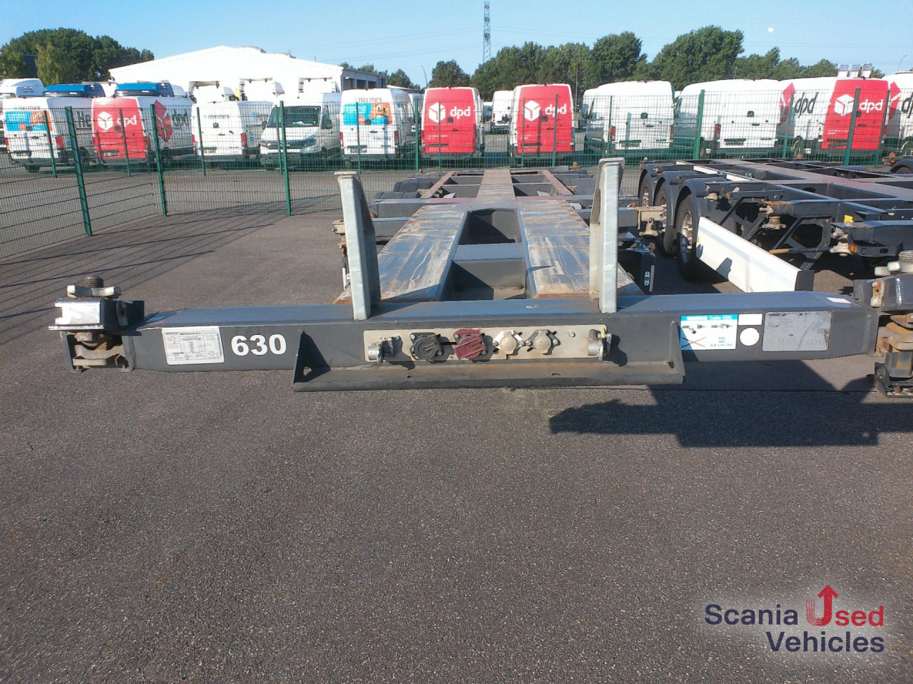Container transporter/ Swap body semi-trailer BROSHUIS Container Chassis 20-40-45 Fuss Lift: picture 10