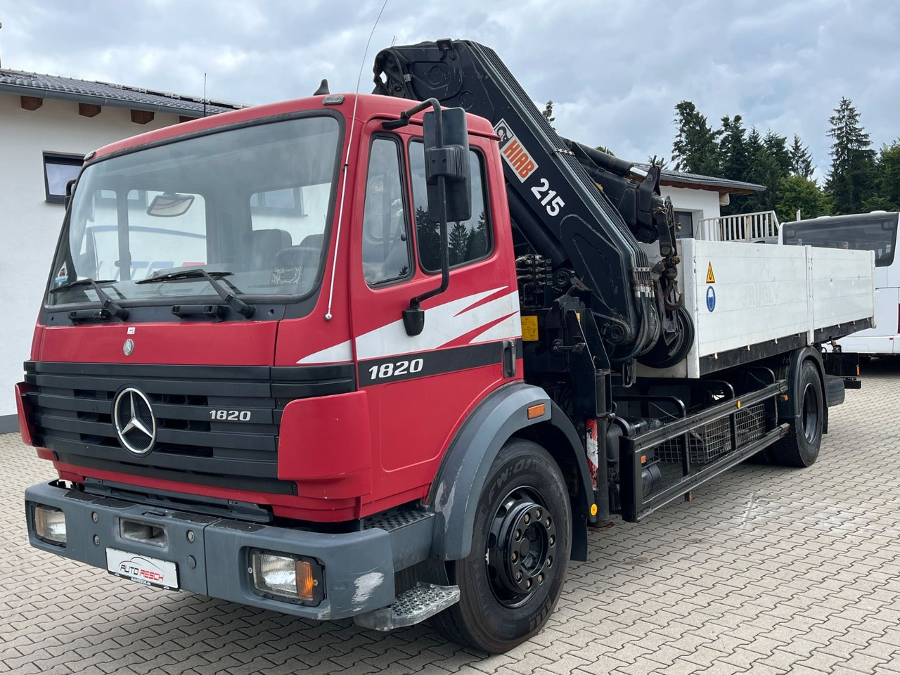 Mercedes-Benz SK 1820 mit HIAB 215-5 mit Jib und Winde - Dropside/ Flatbed truck, Crane truck: picture 4 Mercedes-Benz SK 1820 mit HIAB 215-5 mit Jib und Winde - Dropside/ Flatbed truck, Crane truck: picture 4