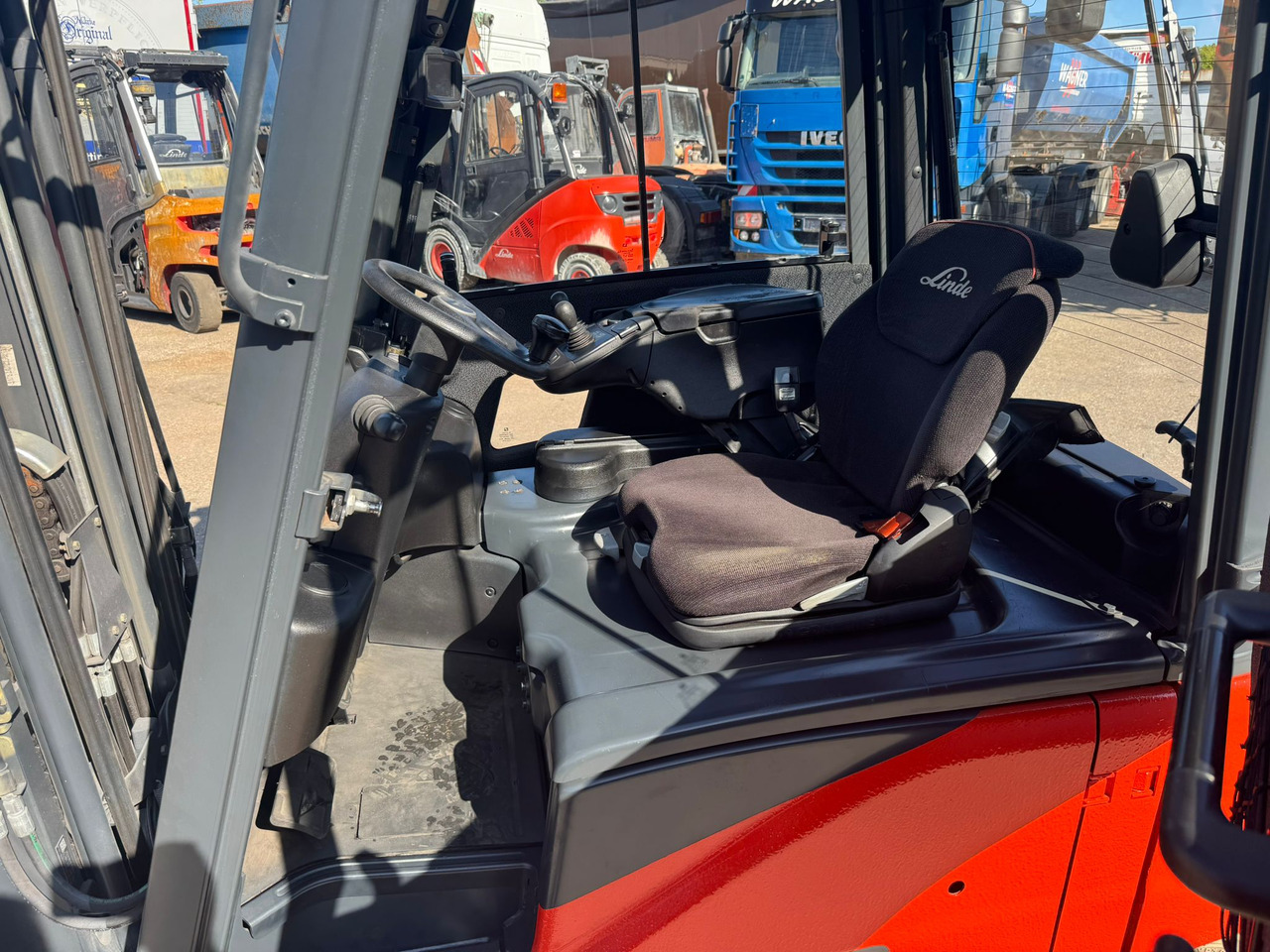LINDE E20PHL-02 Elektro Triplex Kabine Heizung integriertes Ladegerät - Electric forklift: picture 5 LINDE E20PHL-02 Elektro Triplex Kabine Heizung integriertes Ladegerät - Electric forklift: picture 5