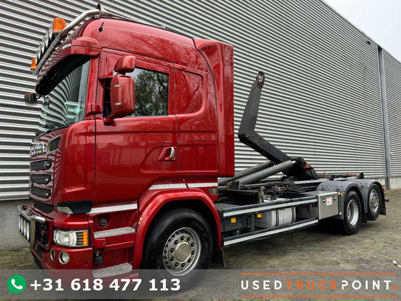 Scania R 580 Highline / 6X2 / Hooksystem / Retarder / Full Air / V8 / Belgium Truck - Hook lift truck: picture 1 Scania R 580 Highline / 6X2 / Hooksystem / Retarder / Full Air / V8 / Belgium Truck - Hook lift truck: picture 1
