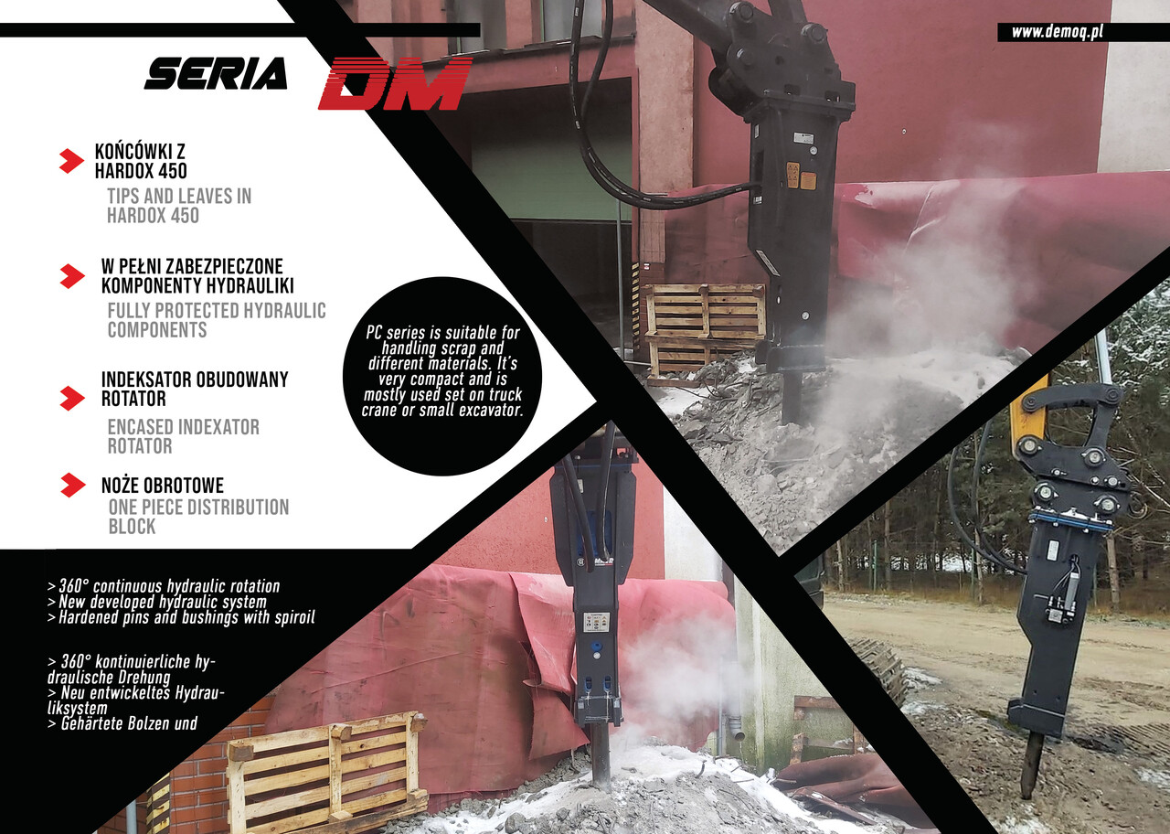 DEMOQ DM150 Hydraulic breaker 150 kg - Hydraulic hammer for Excavator: picture 2 DEMOQ DM150 Hydraulic breaker 150 kg - Hydraulic hammer for Excavator: picture 2