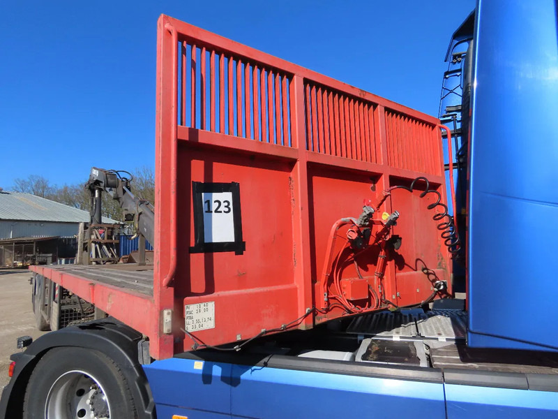 Dropside/ Flatbed semi-trailer Kaiser HIAB  175, REMOTE control,  retractable: picture 17