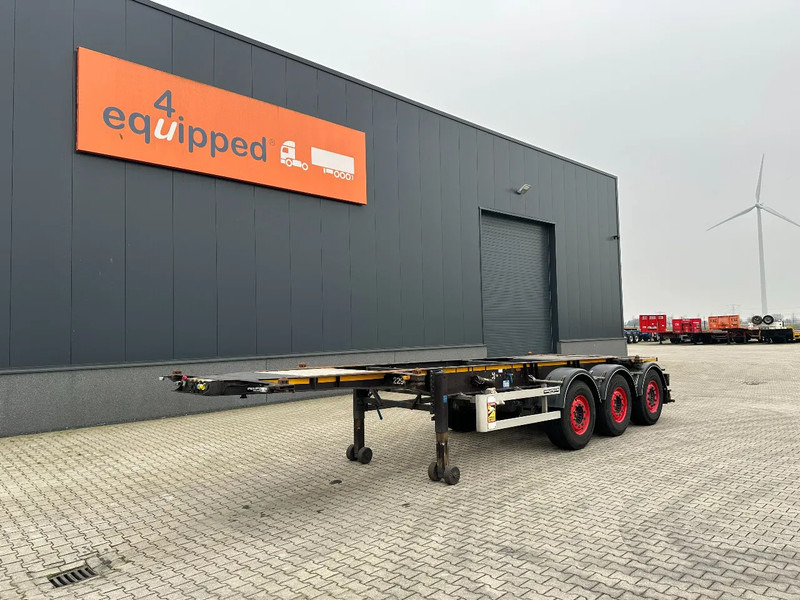 Burg 20FT ADR (EX/II, EX/III, FL, AT) Chassis, Empty weight : 3.690kg, SAF INTRADISC, 2x Liftaxle, NL-chassis, APK/ADR: 06-2025 - Container transporter/ Swap body semi-trailer: picture 1 Burg 20FT ADR (EX/II, EX/III, FL, AT) Chassis, Empty weight : 3.690kg, SAF INTRADISC, 2x Liftaxle, NL-chassis, APK/ADR: 06-2025 - Container transporter/ Swap body semi-trailer: picture 1