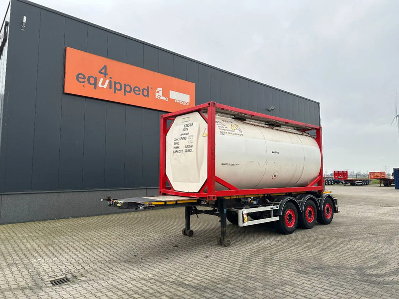 Burg 20FT ADR (EX/II, EX/III, FL, AT) Chassis + Tankcontainer 26.000L /3 baffels - Tank semi-trailer: picture 1 Burg 20FT ADR (EX/II, EX/III, FL, AT) Chassis + Tankcontainer 26.000L /3 baffels - Tank semi-trailer: picture 1