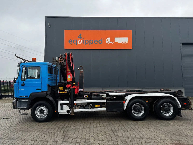 MAN FE 410A, 6x4, EURO 2, Palfinger PK17000 Crane + VDL HOOK, full spring, manual gearbox, MOT 9/2025 - Hook lift truck, Crane truck: picture 4 MAN FE 410A, 6x4, EURO 2, Palfinger PK17000 Crane + VDL HOOK, full spring, manual gearbox, MOT 9/2025 - Hook lift truck, Crane truck: picture 4