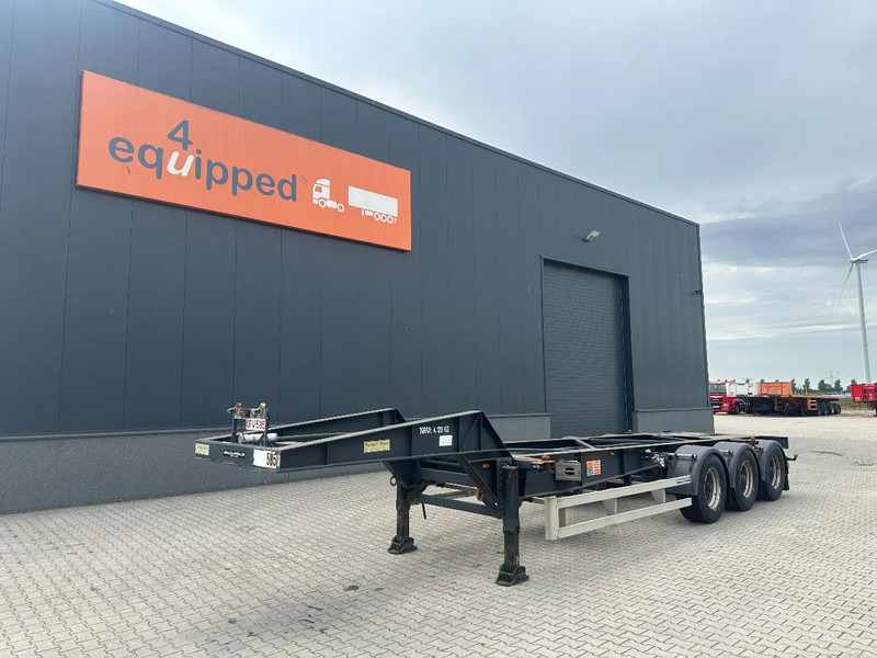 TURBOS HOET Turbo's Hoet 20FT High Cube GOOSENECK ADR CHASSIS / BPW + DISC / ADR (FL, AT, OX) / NL- trailer / APK / 2x available - Container transporter/ Swap body semi-trailer: picture 1 TURBOS HOET Turbo's Hoet 20FT High Cube GOOSENECK ADR CHASSIS / BPW + DISC / ADR (FL, AT, OX) / NL- trailer / APK / 2x available - Container transporter/ Swap body semi-trailer: picture 1