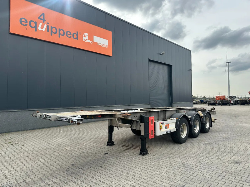 Van Hool 20FT ADR (EX/II, EX/III, FL, AT), BPW + drumbrakes, 2 liftaxles, galvanized, ALCOA, NL-Chassis - Container transporter/ Swap body semi-trailer: picture 1 Van Hool 20FT ADR (EX/II, EX/III, FL, AT), BPW + drumbrakes, 2 liftaxles, galvanized, ALCOA, NL-Chassis - Container transporter/ Swap body semi-trailer: picture 1