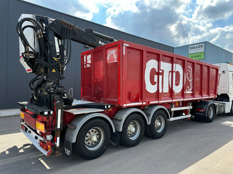 LAG 3-AXLES ALU BOX + CRANE JONSORED 1090 DT-CORTO + CABIN - 2x EXTENDABLE - 5/6 F - BELGIAN PAPERS - Dropside/ Flatbed semi-trailer: picture 5 LAG 3-AXLES ALU BOX + CRANE JONSORED 1090 DT-CORTO + CABIN - 2x EXTENDABLE - 5/6 F - BELGIAN PAPERS - Dropside/ Flatbed semi-trailer: picture 5