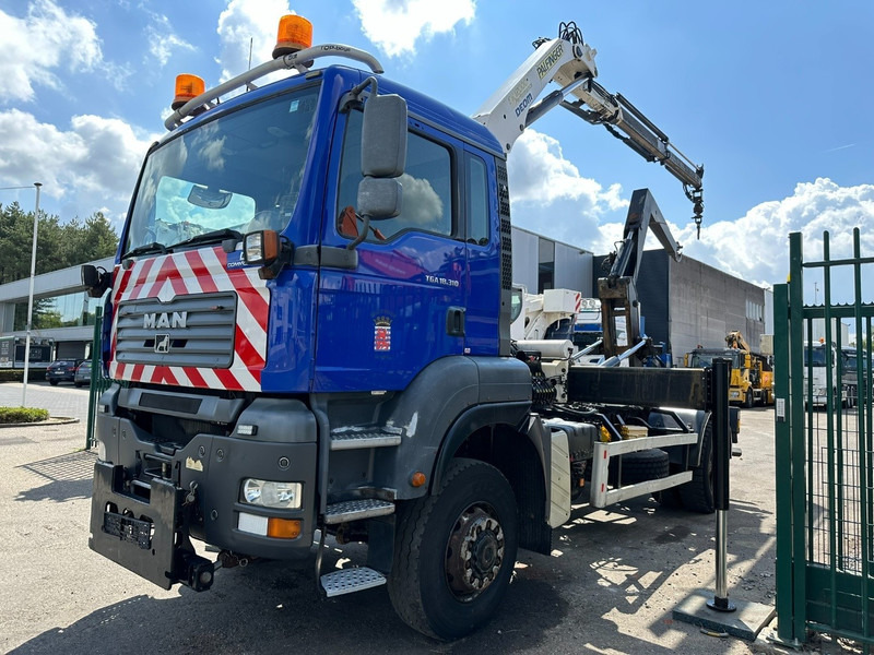 MAN TGA 18.310 4x4 HOOKLIFT + CRANE PALFINGER PK12000 - RADIO - ROTATOR - STEEL SPRING / HUB REDUCTION - MANUAL ZF - BE TRUCK - Hook lift truck, Crane truck: picture 3 MAN TGA 18.310 4x4 HOOKLIFT + CRANE PALFINGER PK12000 - RADIO - ROTATOR - STEEL SPRING / HUB REDUCTION - MANUAL ZF - BE TRUCK - Hook lift truck, Crane truck: picture 3