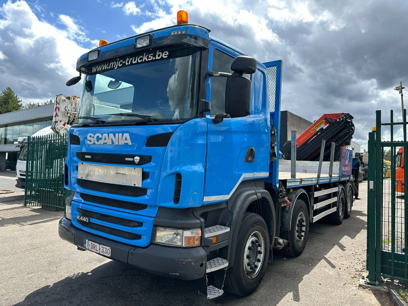 Scania G440 8x4 + (26.5m!) CRANE PALFINGER PK78002 SH G 8x + 1 + WINCH - PLATFORM 6m25 - MANUAL - HUB REDUCTION - STEEL SPRING - EURO 5 - BE TRUCK - Crane truck: picture 3 Scania G440 8x4 + (26.5m!) CRANE PALFINGER PK78002 SH G 8x + 1 + WINCH - PLATFORM 6m25 - MANUAL - HUB REDUCTION - STEEL SPRING - EURO 5 - BE TRUCK - Crane truck: picture 3