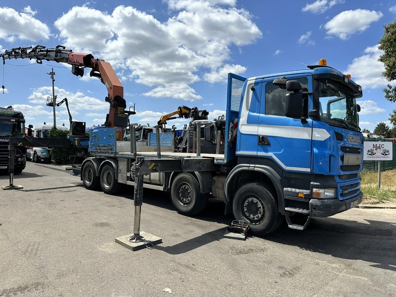 Scania G440 8x4 PRITSCHE + (25m!) KRAN PALFINGER PK78002 SH G 8x + WINCH - PLATFORM 6m25 - SCHALT - AP ACHSEN - BLATT - EURO 5 - BELGISCHE - Dropside/ Flatbed truck, Crane truck: picture 2 Scania G440 8x4 PRITSCHE + (25m!) KRAN PALFINGER PK78002 SH G 8x + WINCH - PLATFORM 6m25 - SCHALT - AP ACHSEN - BLATT - EURO 5 - BELGISCHE - Dropside/ Flatbed truck, Crane truck: picture 2