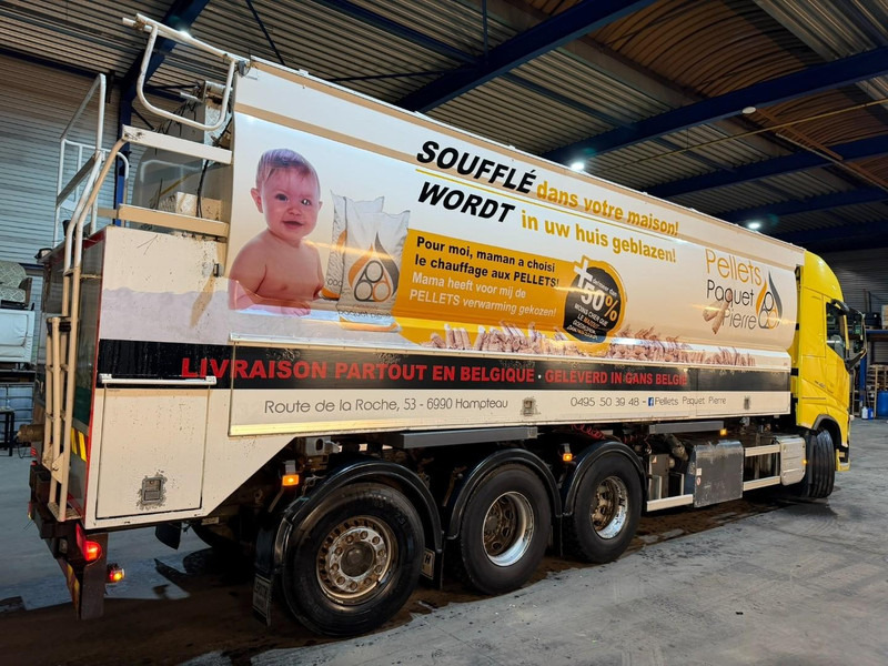 Curtainsider truck Volvo FH 460 8x4 TRIDEM CURTAINSIDE BOX 8m50 / BDF / SILO COMPRESSOR - *FULL AIR* - EURO 6 - LIFT + STEERING AXLE - BE TRUCK: picture 12