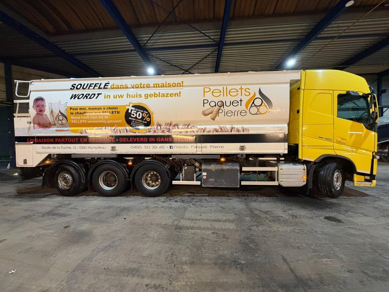 Curtainsider truck Volvo FH 460 8x4 TRIDEM CURTAINSIDE BOX 8m50 / BDF / SILO COMPRESSOR - *FULL AIR* - EURO 6 - LIFT + STEERING AXLE - BE TRUCK: picture 13