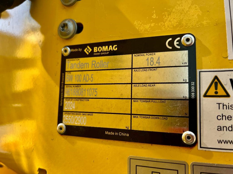 New Roller Bomag BW100 AD-5: picture 7 New Roller Bomag BW100 AD-5: picture 7