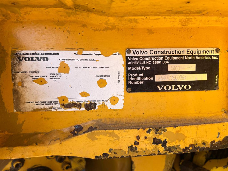 Articulated dumper Volvo A 40 D: picture 7