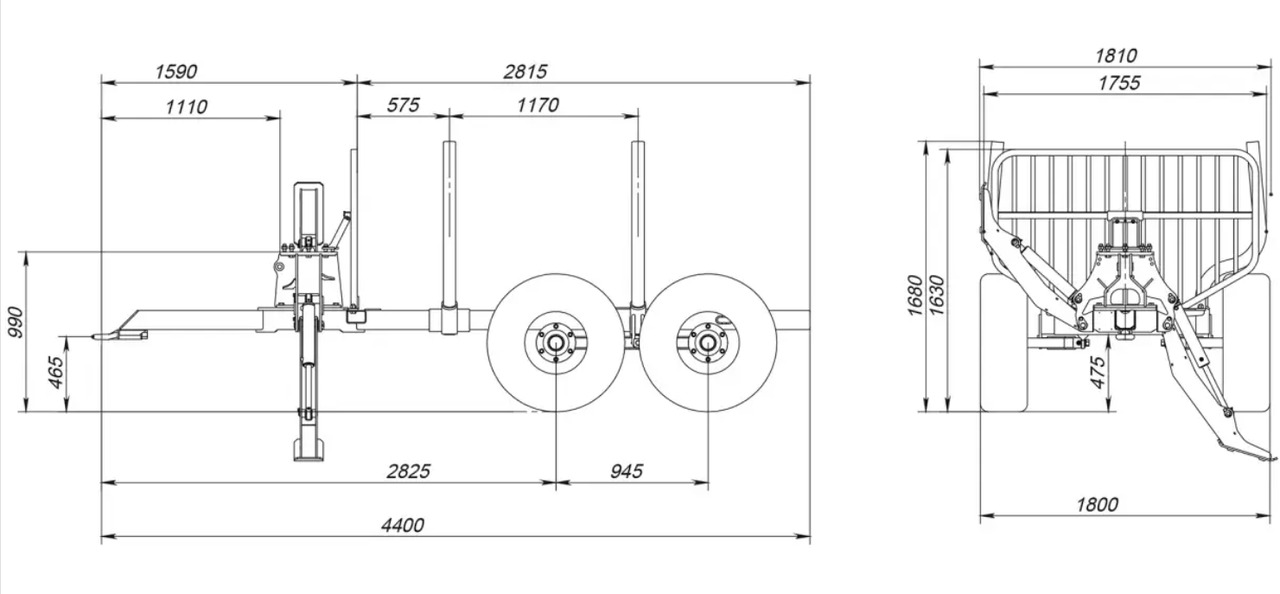 FARMA T6 - Forestry trailer: picture 5 FARMA T6 - Forestry trailer: picture 5