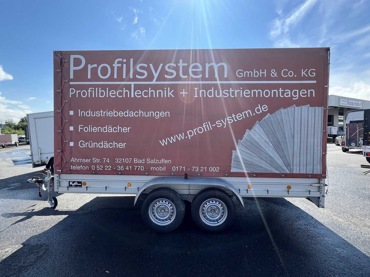 KOCH 10.26 mit Spriegel und Plane Kastenanhänger gebr - Curtainsider trailer: picture 4 KOCH 10.26 mit Spriegel und Plane Kastenanhänger gebr - Curtainsider trailer: picture 4