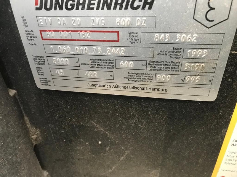 Jungheinrich vierweg zijlader ETVQ 20 - Reach truck: picture 2 Jungheinrich vierweg zijlader ETVQ 20 - Reach truck: picture 2
