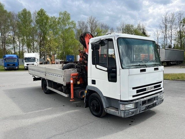 Dropside/ Flatbed truck, Crane truck Iveco ML 75 E Pritsche mit Atlas Ladekran 60.1: picture 6