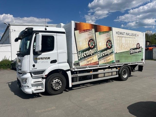 Mercedes-Benz Actros 5 MB 1835 mit Getränkeaufbau und Ladebord - Beverage truck: picture 2 Mercedes-Benz Actros 5 MB 1835 mit Getränkeaufbau und Ladebord - Beverage truck: picture 2