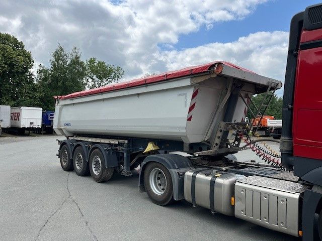 Schmitz Cargobull SKI 24 SL7,5 Stahlmulde elektrisches Verdeck TOP - Tipper semi-trailer: picture 1 Schmitz Cargobull SKI 24 SL7,5 Stahlmulde elektrisches Verdeck TOP - Tipper semi-trailer: picture 1