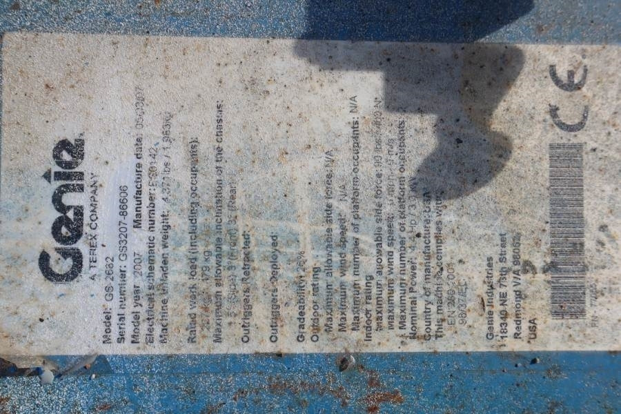 Scissor lift Genie GS2632 Electric, Working Height 10m, 227kg Capacit: picture 14