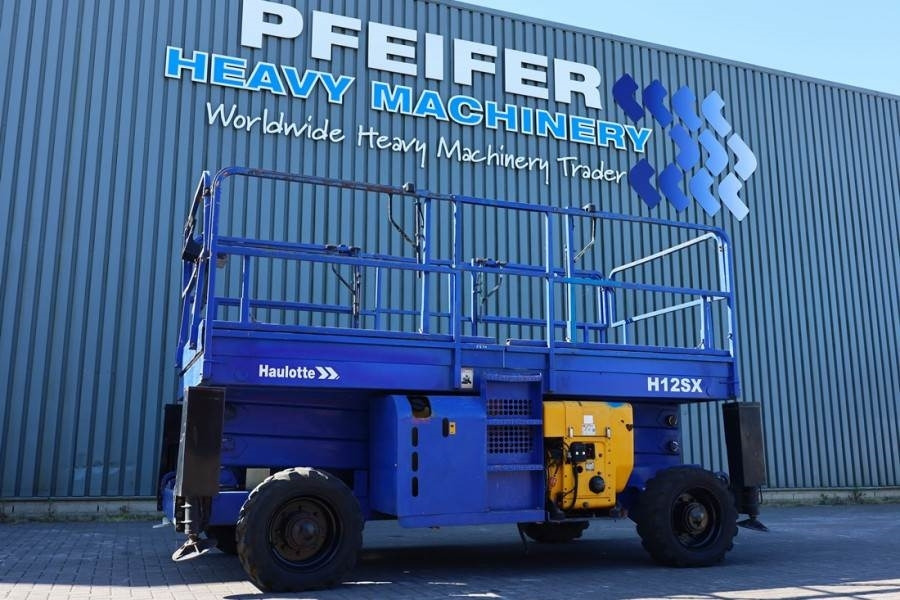 Scissor lift Haulotte H12SX Diesel, 4x4 Drive, 12m Working Height, 700kg: picture 1