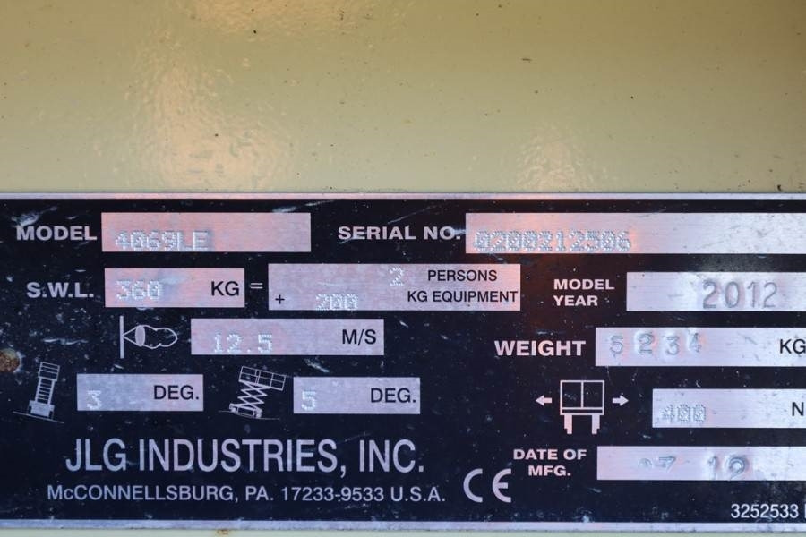 Scissor lift JLG 4069LE Electric, 14.2m Working Height, 360kg Capac: picture 6