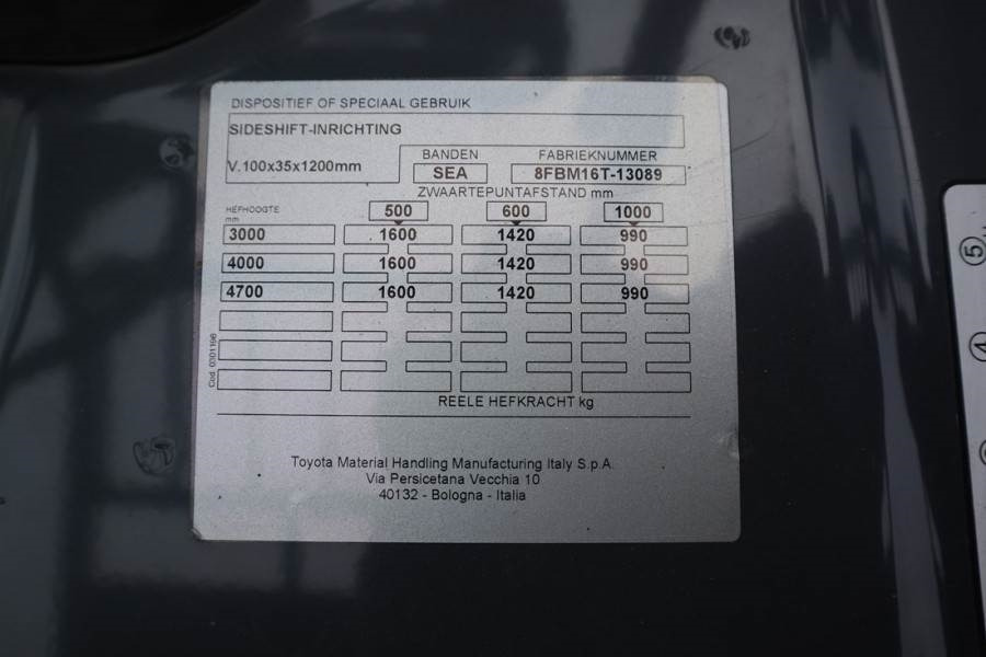 Toyota 8FBM16T Valid inspection, *Guarantee! Electric, 55 - Diesel forklift: picture 4 Toyota 8FBM16T Valid inspection, *Guarantee! Electric, 55 - Diesel forklift: picture 4