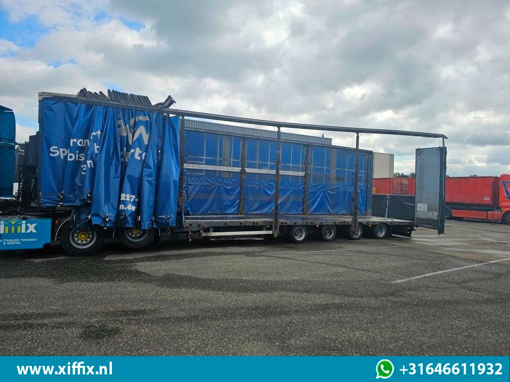 Dinkel 4-ass. Semi dieplader met elektrische huifopbouw / 2x naloop gestuurd - Low loader semi-trailer: picture 4 Dinkel 4-ass. Semi dieplader met elektrische huifopbouw / 2x naloop gestuurd - Low loader semi-trailer: picture 4