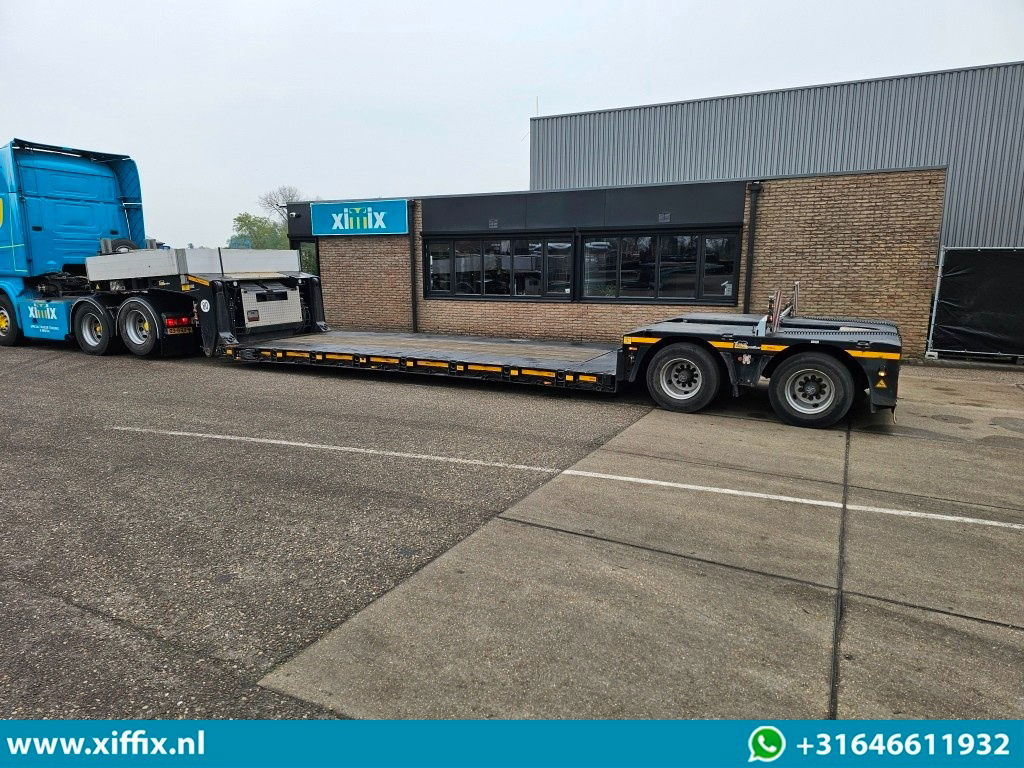 Low loader semi-trailer Doll 2-ass. Uitschuifbare dieplader met afneembare nek / Panther assen: picture 9