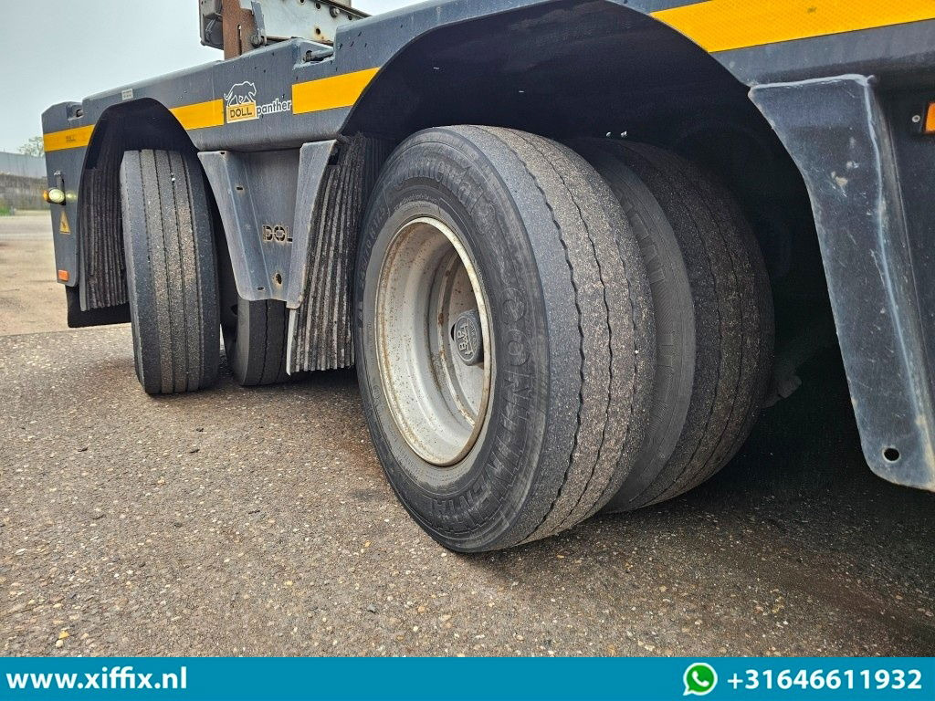 Low loader semi-trailer Doll 2-ass. Uitschuifbare dieplader met afneembare nek / Panther assen: picture 10