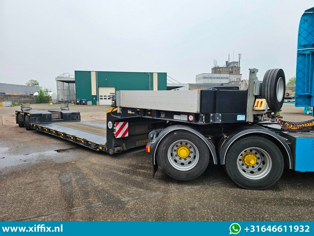 Low loader semi-trailer Doll 2-ass. Uitschuifbare dieplader met afneembare nek / Panther assen: picture 8