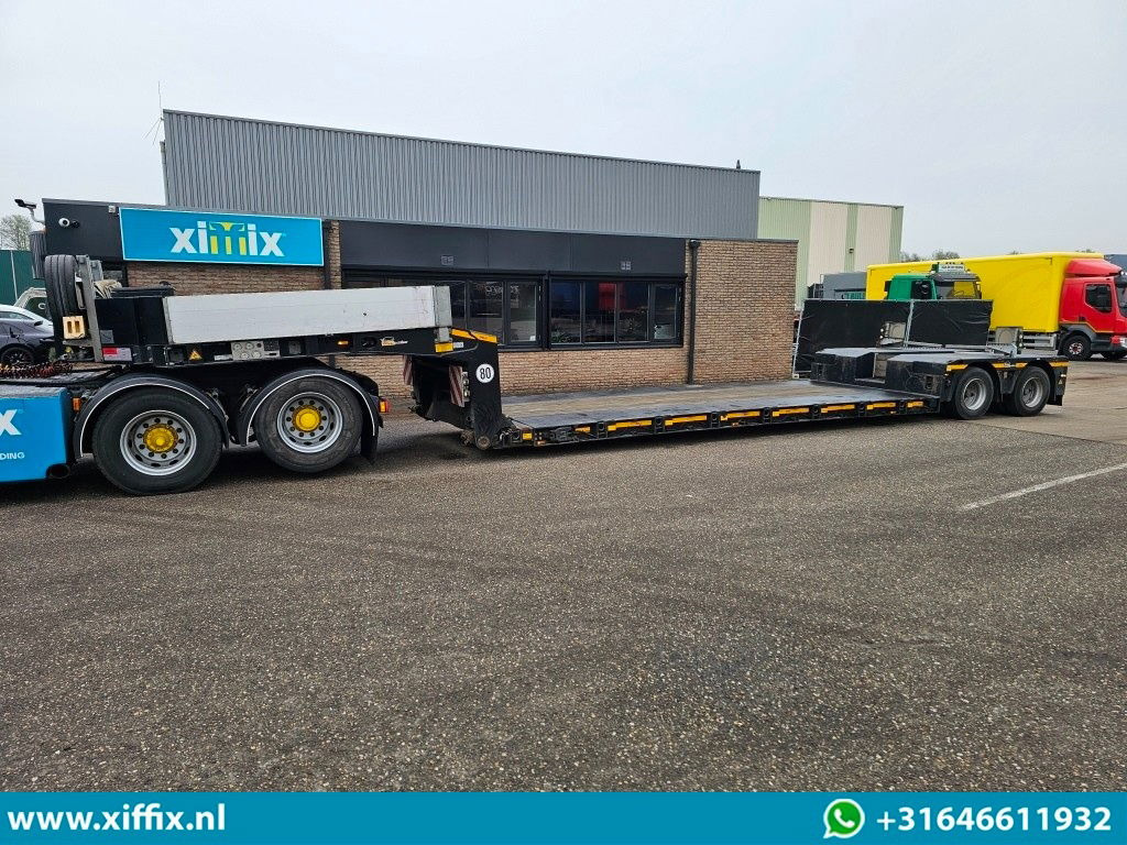 Low loader semi-trailer Doll 2-ass. Uitschuifbare dieplader met afneembare nek / Panther assen: picture 6