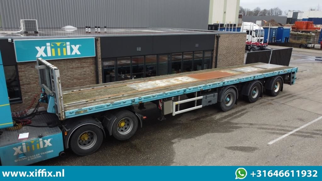 Floor 3-ass. Oplegger met kraanspoor / 2x gestuurd - Dropside/ Flatbed semi-trailer: picture 1 Floor 3-ass. Oplegger met kraanspoor / 2x gestuurd - Dropside/ Flatbed semi-trailer: picture 1