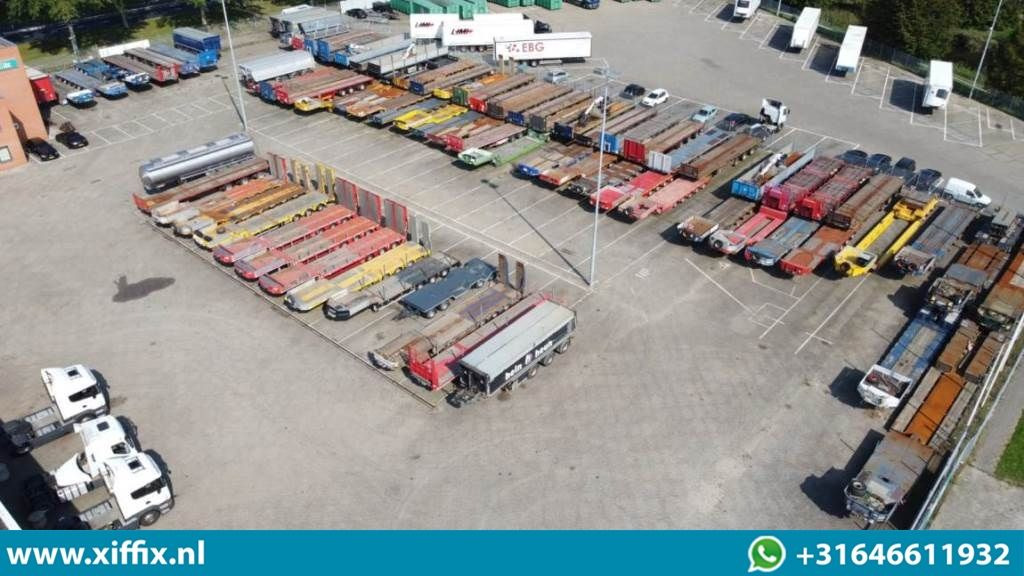 Dropside/ Flatbed semi-trailer Floor 3-ass. Oplegger met kraanspoor / 2x gestuurd: picture 10