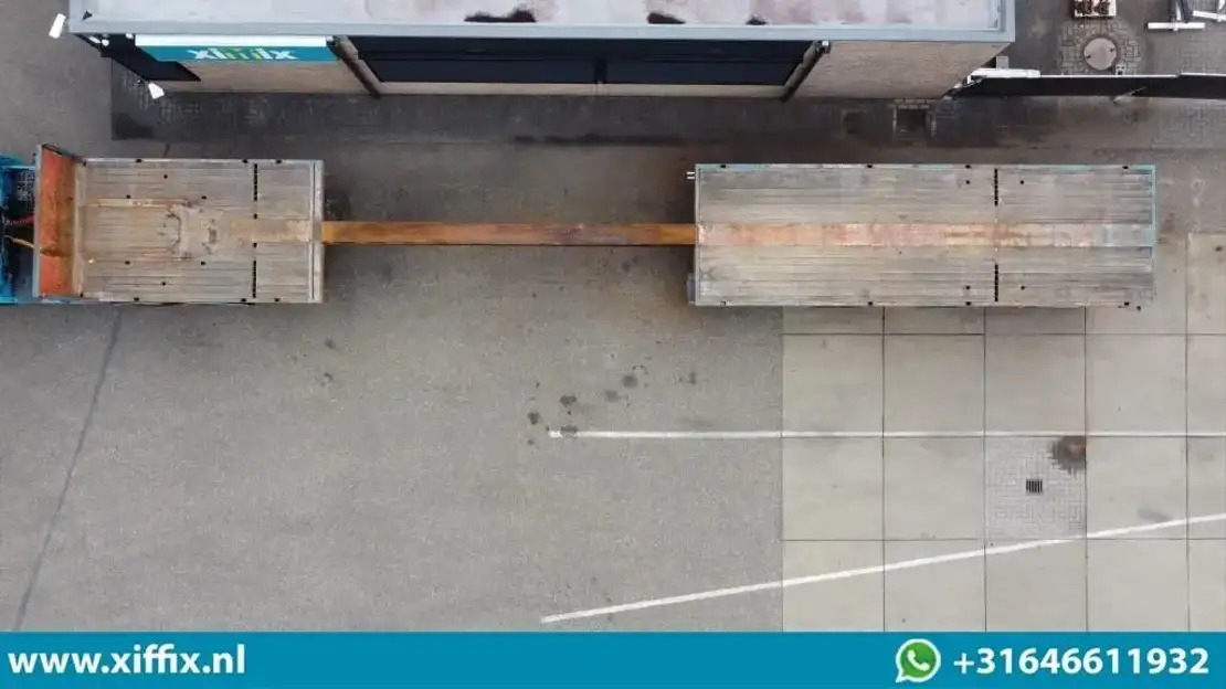 Floor 3-ass. Vlakke uitschuifbare oplegger / 2x gestuurd / 13907 - Dropside/ Flatbed semi-trailer: picture 2 Floor 3-ass. Vlakke uitschuifbare oplegger / 2x gestuurd / 13907 - Dropside/ Flatbed semi-trailer: picture 2