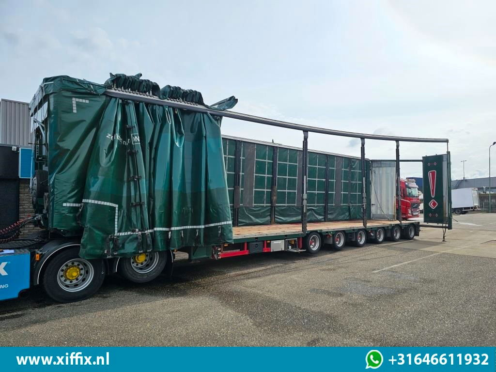 Meusburger 6-ass. Semi dieplader met elektrische huifopbouw / 3x naloop gestuurd - Low loader semi-trailer: picture 4 Meusburger 6-ass. Semi dieplader met elektrische huifopbouw / 3x naloop gestuurd - Low loader semi-trailer: picture 4