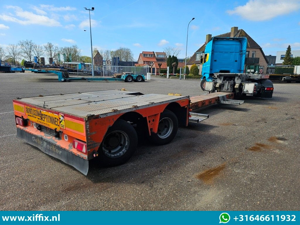 Low loader semi-trailer RECKER 2-ass. Uitschuifbare dieplader met afneembare zwanenhals / 2x gestuurd: picture 13