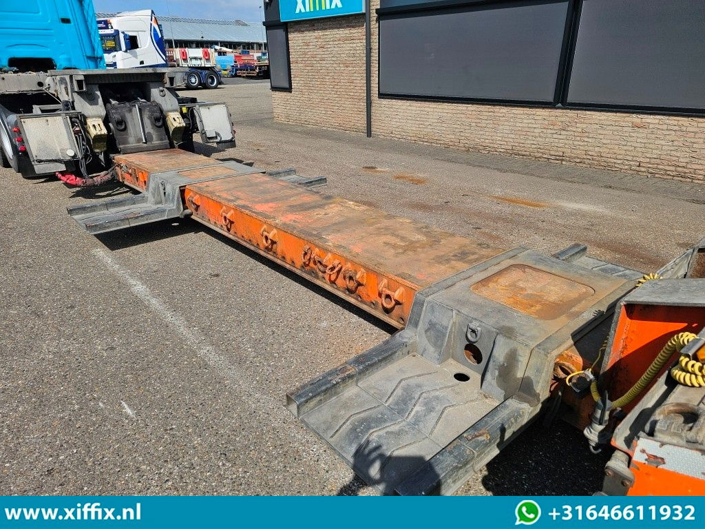 Low loader semi-trailer RECKER 2-ass. Uitschuifbare dieplader met afneembare zwanenhals / 2x gestuurd: picture 7