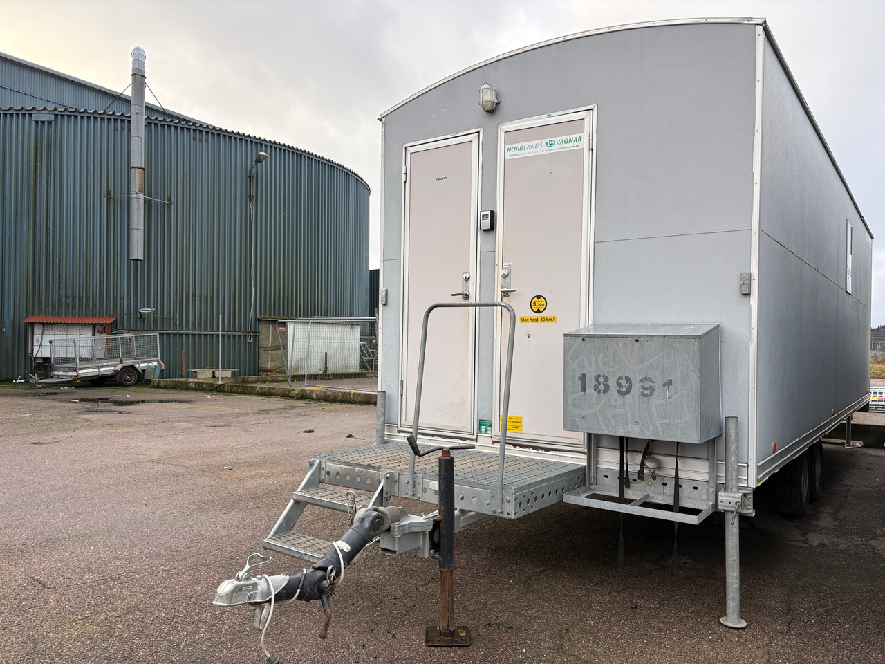 Norrlandsvagnar OMT5-50D - Construction container, Trailer: picture 1 Norrlandsvagnar OMT5-50D - Construction container, Trailer: picture 1