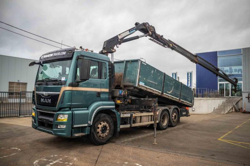 MAN TGS 26.440 BL + HMF 1520 - Tipper, Crane truck: picture 1 MAN TGS 26.440 BL + HMF 1520 - Tipper, Crane truck: picture 1