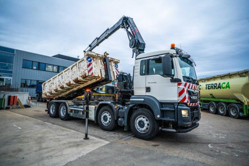 MAN TGS 32.420 BL + HIAB X-HIDUO 188/3x - Hook lift truck, Crane truck: picture 2 MAN TGS 32.420 BL + HIAB X-HIDUO 188/3x - Hook lift truck, Crane truck: picture 2
