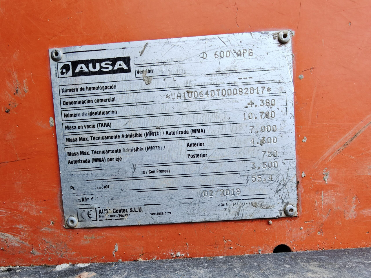 Lease a  AUSA D600APG AUSA D600APG: picture 8