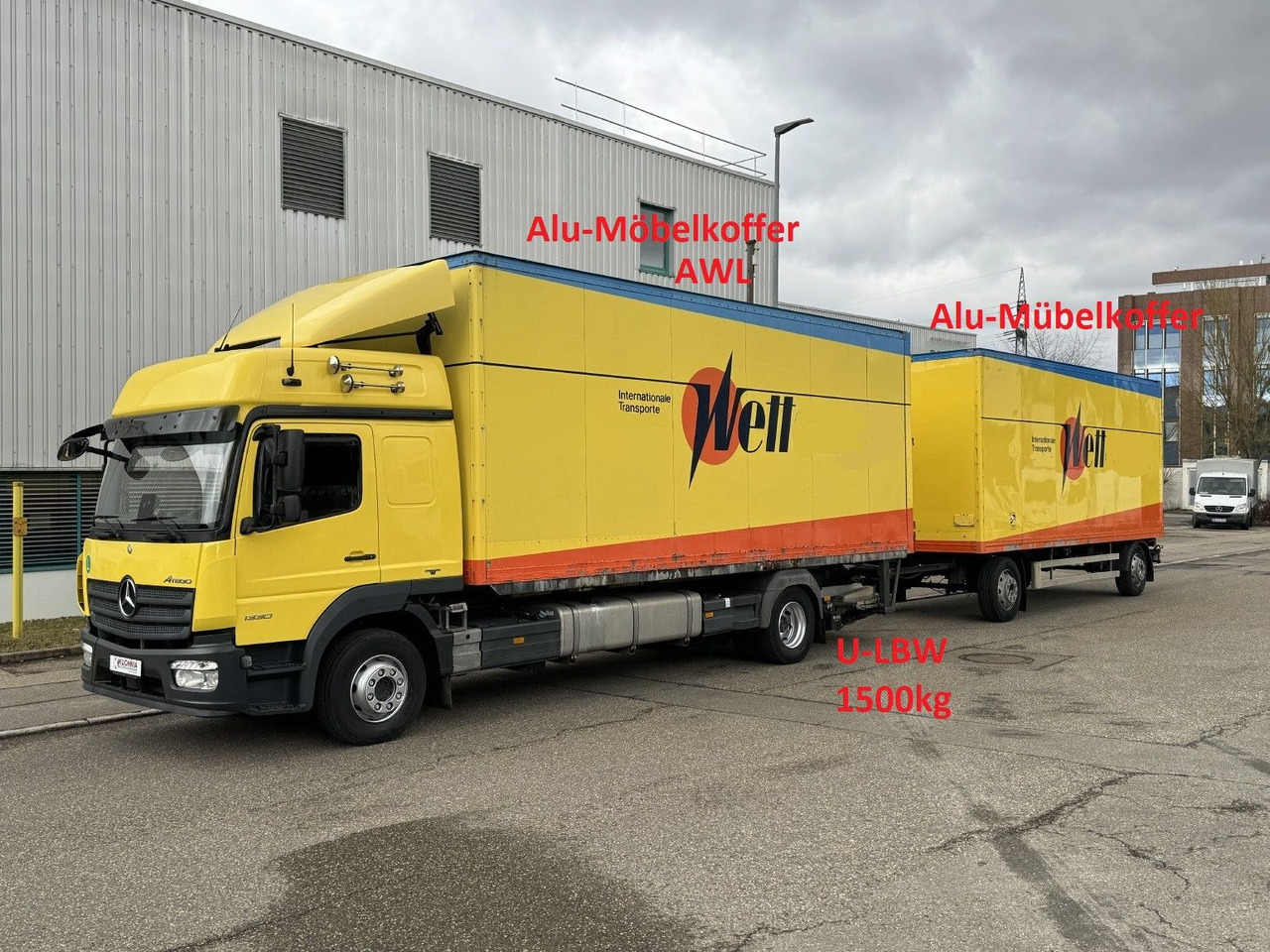 Mercedes-Benz Atego 1330L no 1230 Gr.Haus AWL-Möbelkoffer ULBW - Box truck: picture 1 Mercedes-Benz Atego 1330L no 1230 Gr.Haus AWL-Möbelkoffer ULBW - Box truck: picture 1