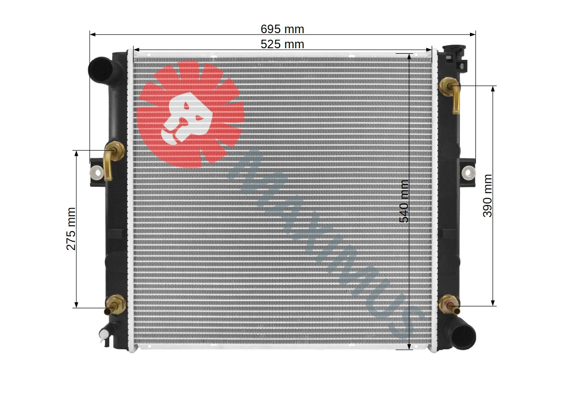 TOYOTA FORKLIFT WÓZEK WIDŁOWY - Radiator for Forklift: picture 3 TOYOTA FORKLIFT WÓZEK WIDŁOWY - Radiator for Forklift: picture 3