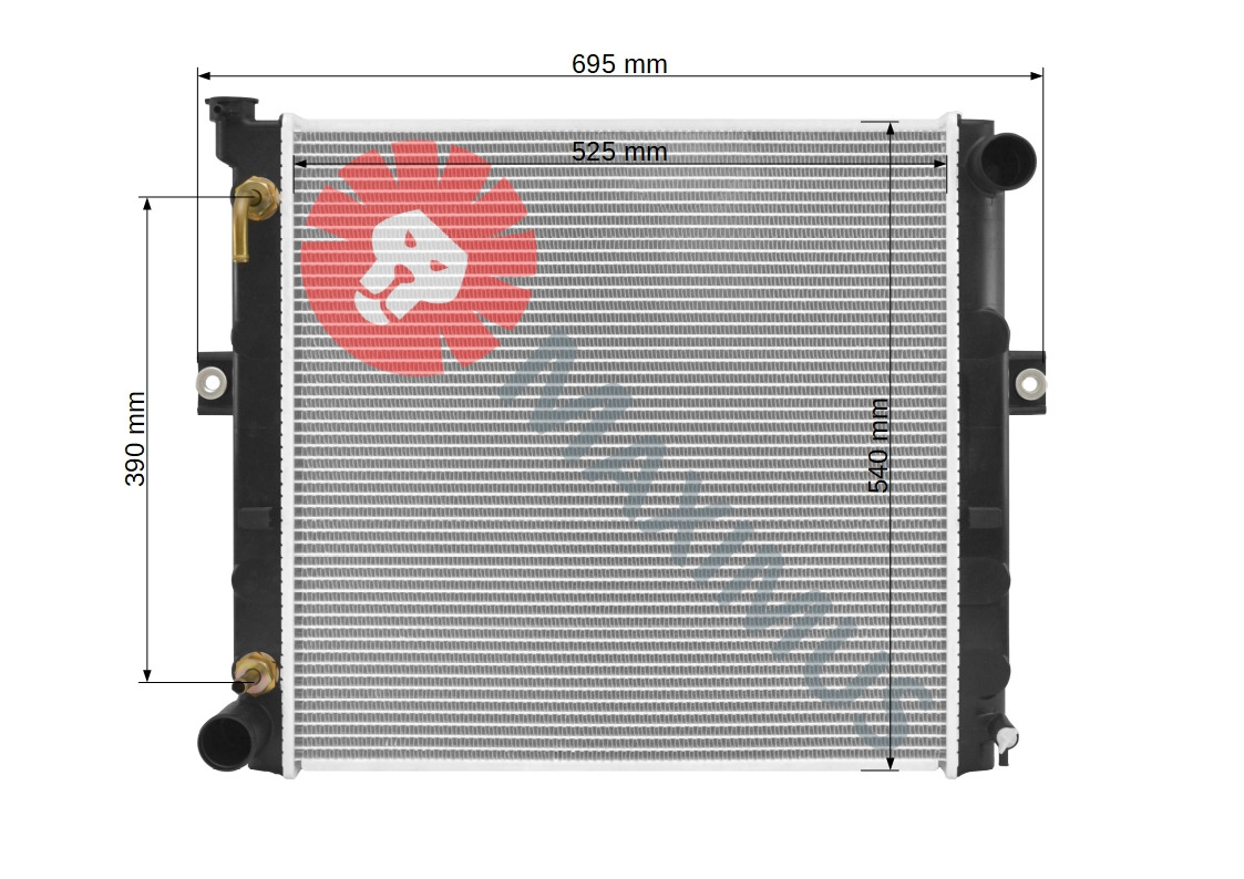TOYOTA FORKLIFT WÓZEK WIDŁOWY - Radiator for Forklift: picture 3 TOYOTA FORKLIFT WÓZEK WIDŁOWY - Radiator for Forklift: picture 3