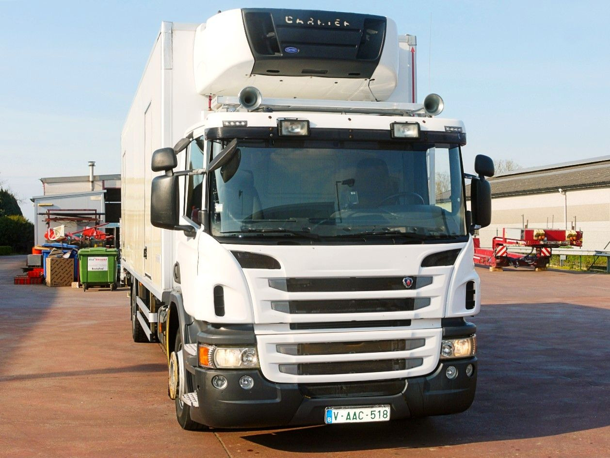 Scania P 230 KUHLKOFFER CARRIER SUPRA 950 MT A/C Scania P 230 KUHLKOFFER CARRIER SUPRA 950 MT A/C - Refrigerator truck: picture 1 Scania P 230 KUHLKOFFER CARRIER SUPRA 950 MT A/C Scania P 230 KUHLKOFFER CARRIER SUPRA 950 MT A/C - Refrigerator truck: picture 1