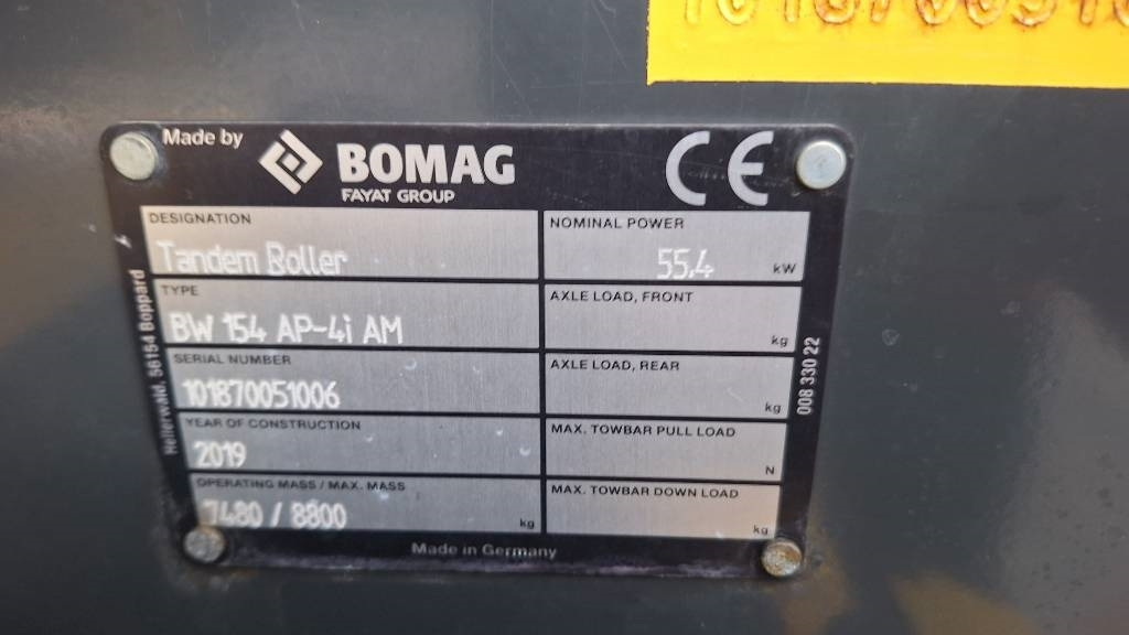 Bomag BW 154 AP-4i AM - Road roller: picture 3 Bomag BW 154 AP-4i AM - Road roller: picture 3